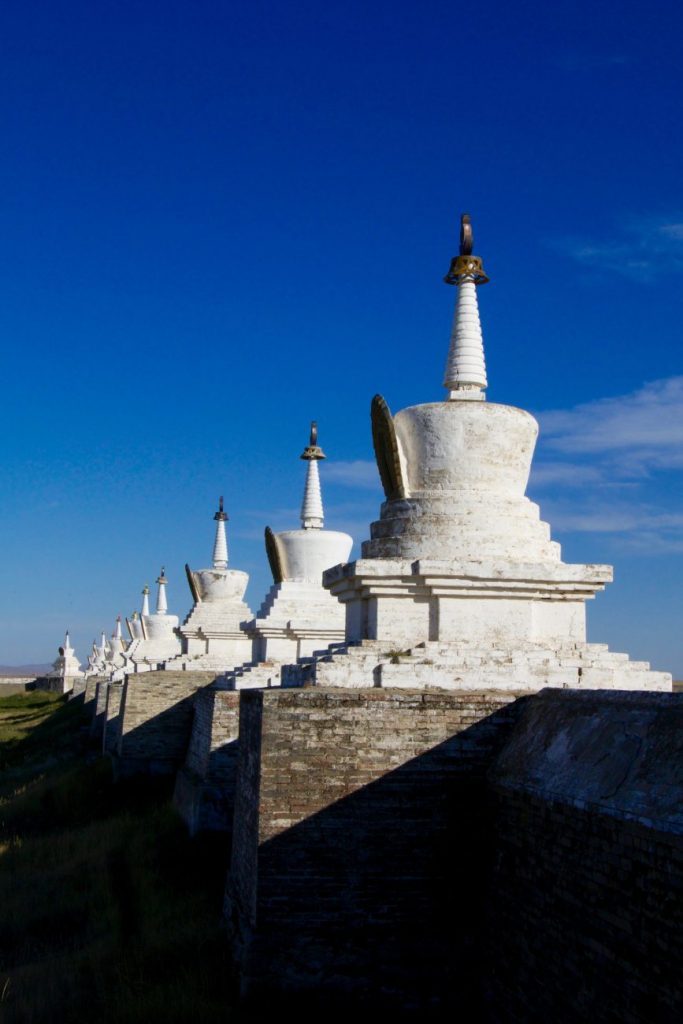 Stupa du temple d'Erdene zuu à Harhorin Mongolie