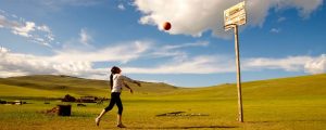 Joueuse de basket région Khovsgol en Mongolie