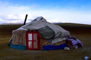 Yourte Kazakh mongole Tavan Bogd Altai